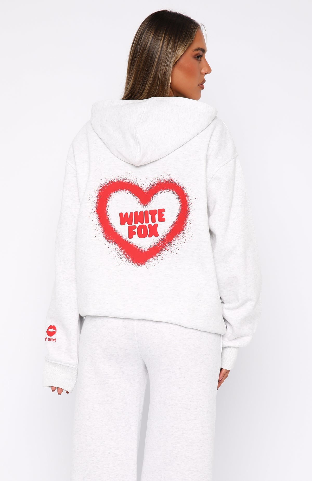 11th Street City Girl At Heart Oversized Hoodie Cherry Glaze