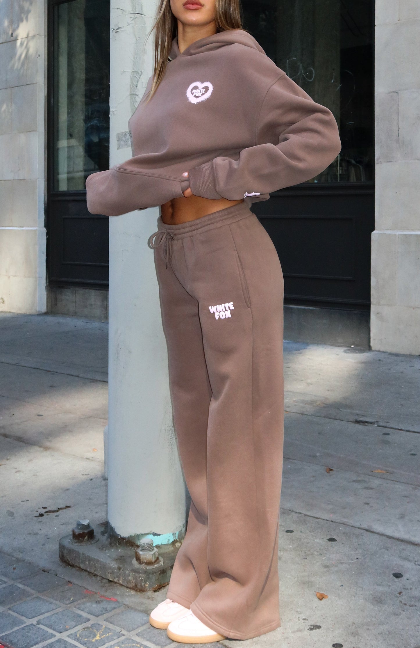 11th Street City Girl At Heart Wide Leg Sweatpants Cinnamon Bun